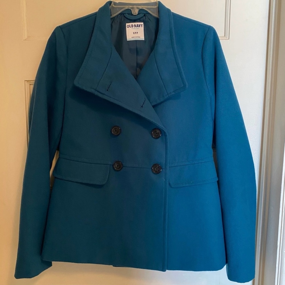 💙Old Navy Women's Blue Pea Coat Size S